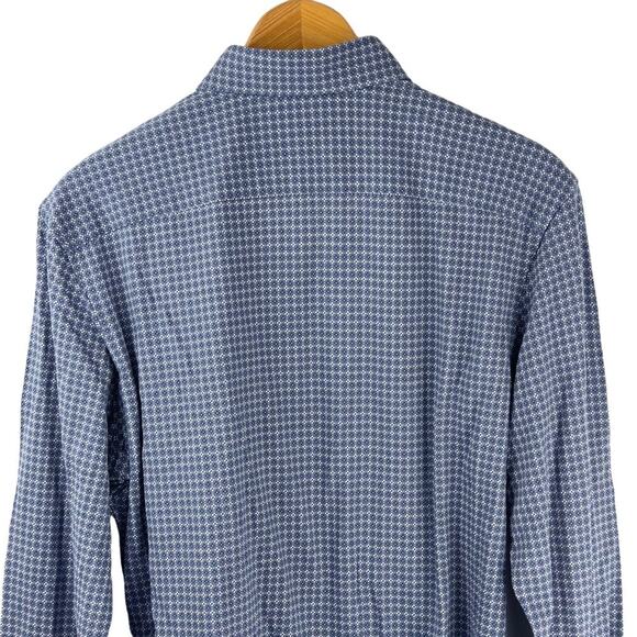 BRAX FEEL GOOD DANIEL‎ HI-FLEX MODERN FIT BUTTON UP SHIRT BLUE NWT MEN'S M 39/40 - Picture 4 of 15